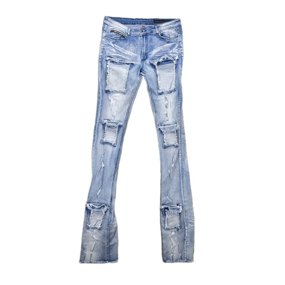 Rockstar Original RSM 225 Super Stacked Flare Jean Sz 38 Urban Streetwear - Picture 1 of 10